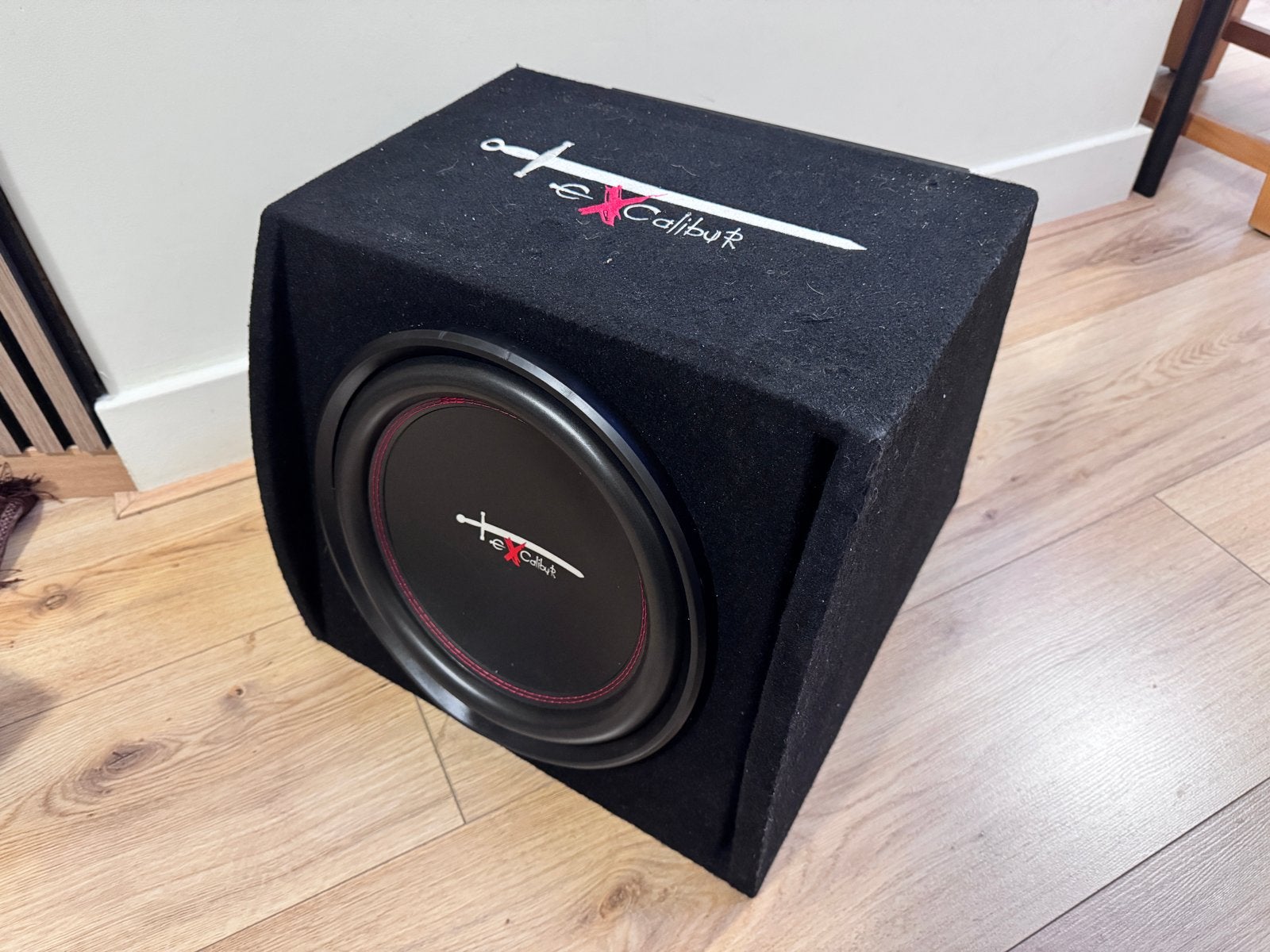 Excalibur X600.4 versterker + subwoofer complete bass set, Ophalen, Gebruikt