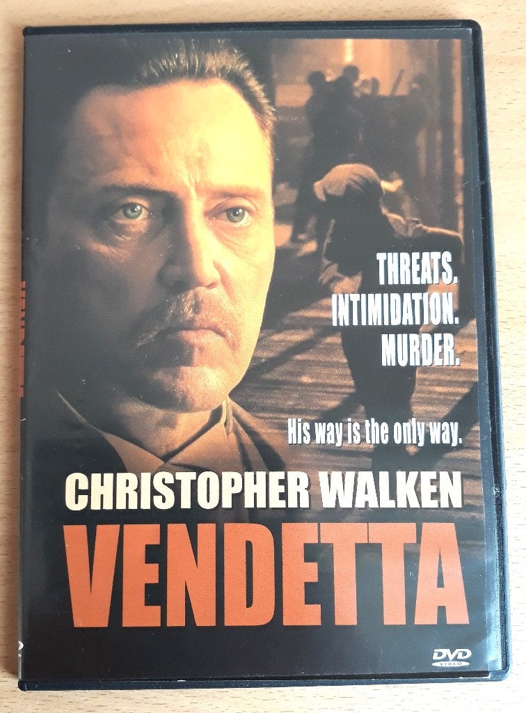 Vendetta (1999) Christopher Walken -krasloos dvd schijfje, Engels, Nederlands, Ophalen of Verzenden, Zo goed als nieuw