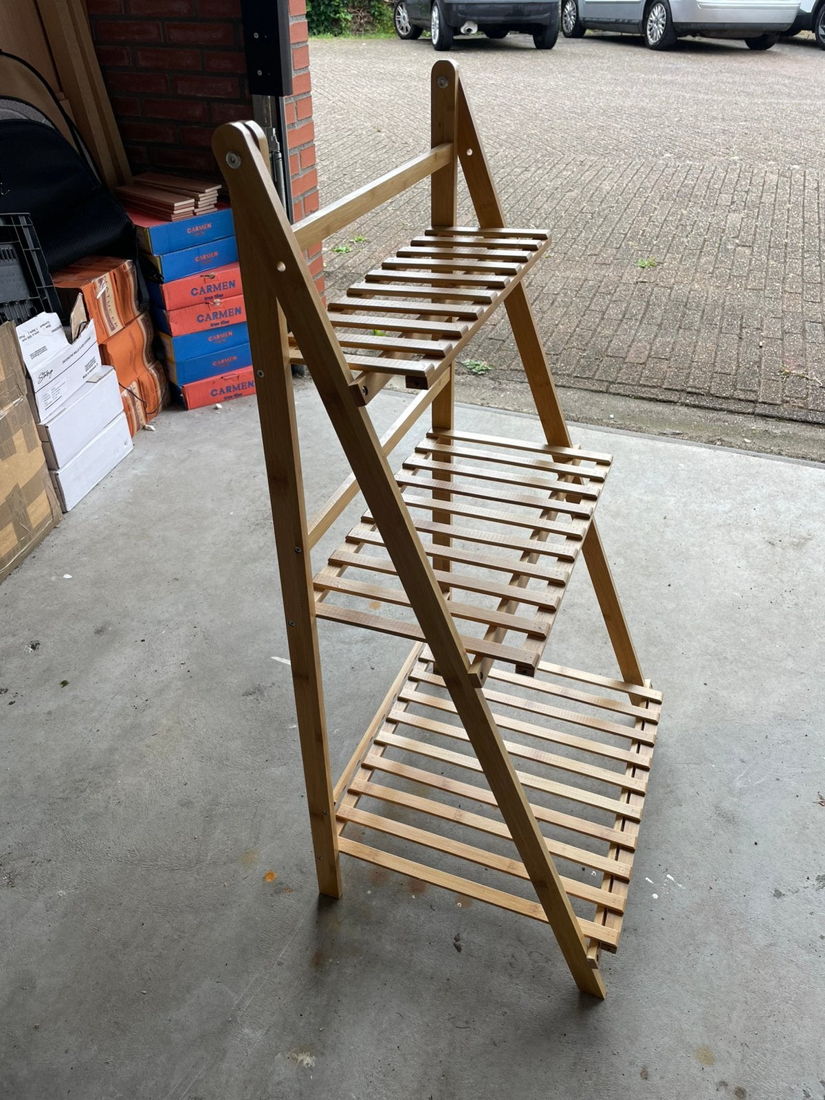 Plantenrekje bamboe, Ophalen, Zo goed als nieuw