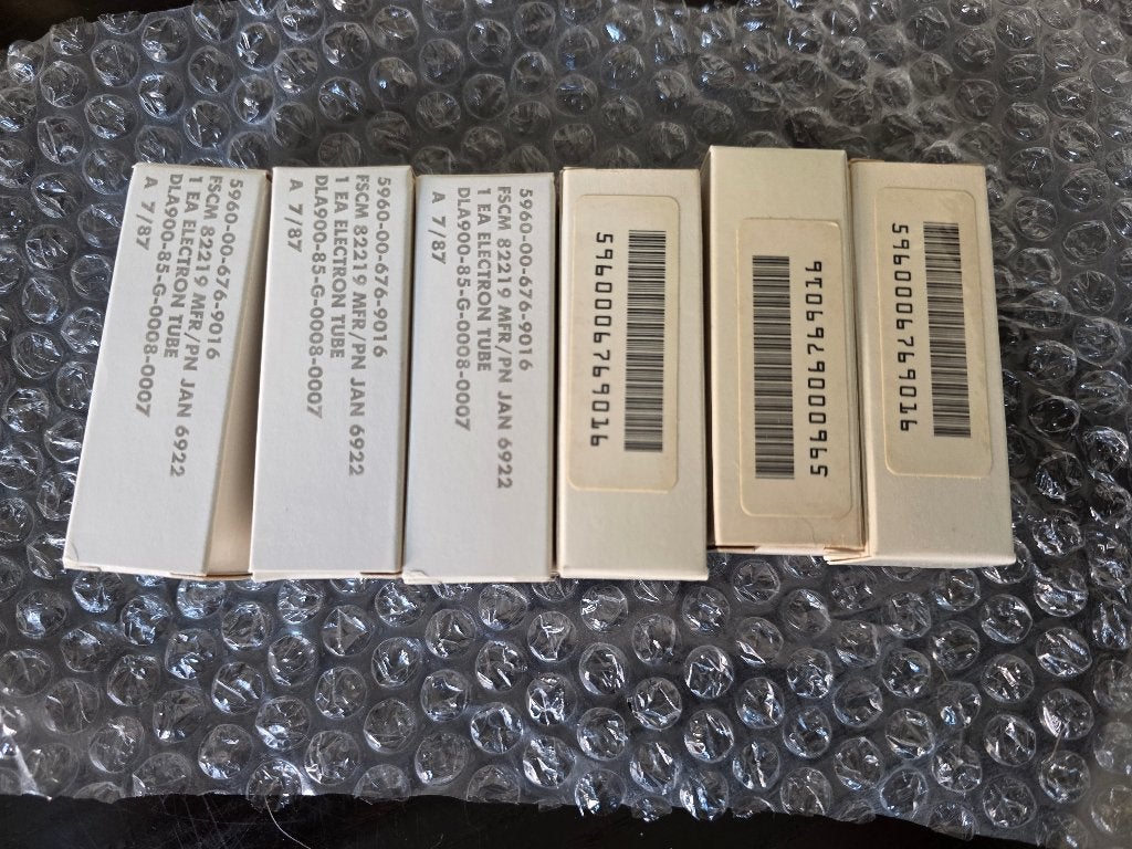 6 stuks Philips 6922 buizen ECC88 6DJ8, Audio, Tv en Foto, Ophalen, Buis of Buizen