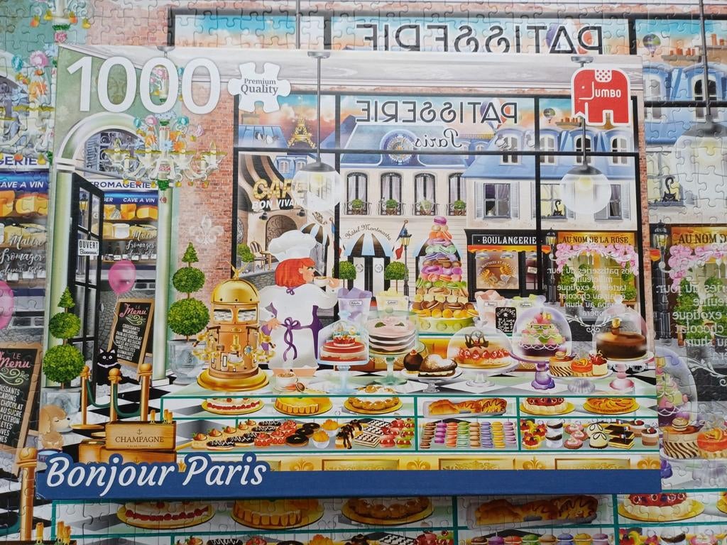 Puzzel 1000 stukjes Parijs, puzzel van Jumbo, Ophalen of Verzenden, 500 t/m 1500 stukjes, Zo goed als nieuw, Legpuzzel