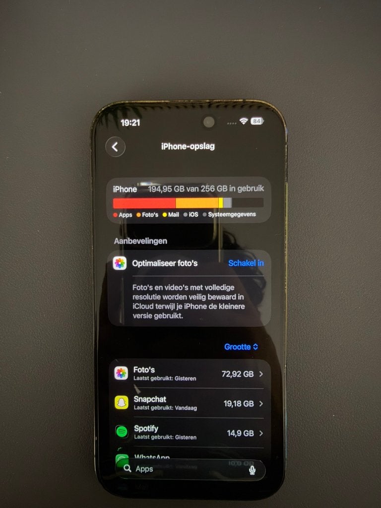 Foto 18 van iPhone 14 Pro 256 GB Space Black | MET ACCESSOIRES | 77%