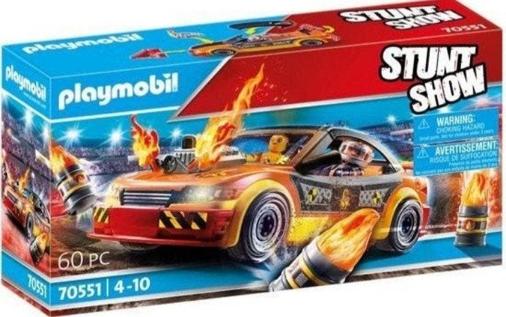 Playmobil Stunt Show Crashtest 70551, Complete set, Voertuig, Ophalen of Verzenden, Zo goed als nieuw