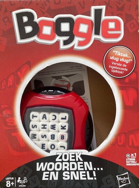 Boggle woordspel van Hasbro in nette staat., Een of twee spelers, Ophalen of Verzenden, Zo goed als nieuw, Hasbro