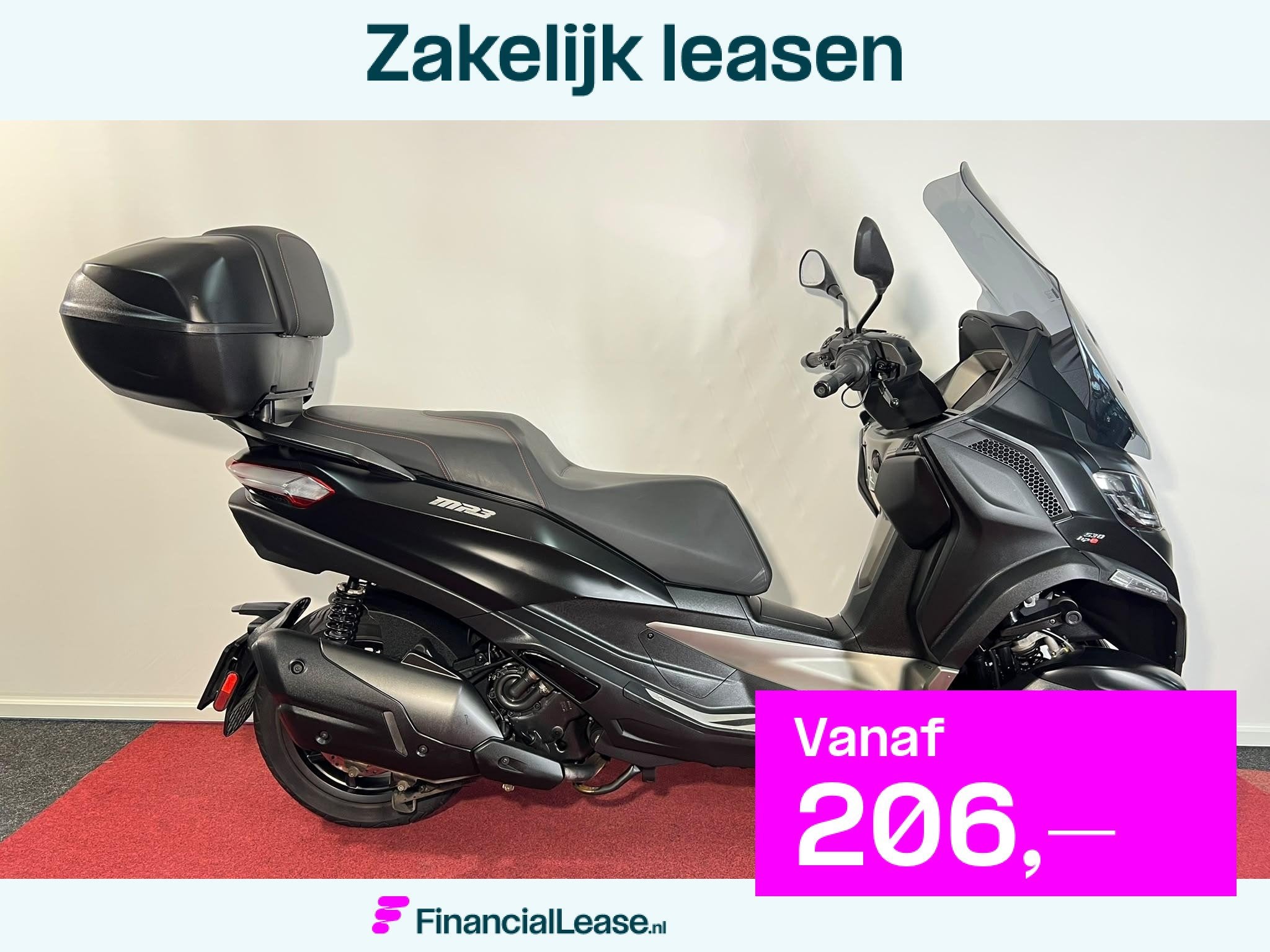 Piaggio MP3 530 HPE Exclusive, Bedrijf, Handvatverwarming, 12 t/m 35 kW, Scooter