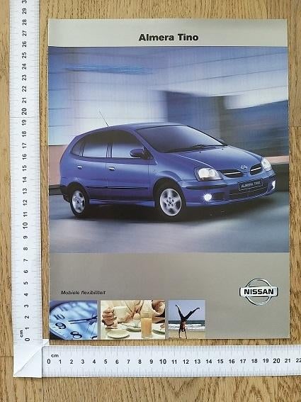 Nissan Almera Tino folder 2000, Ophalen of Verzenden, Gelezen, Nissan