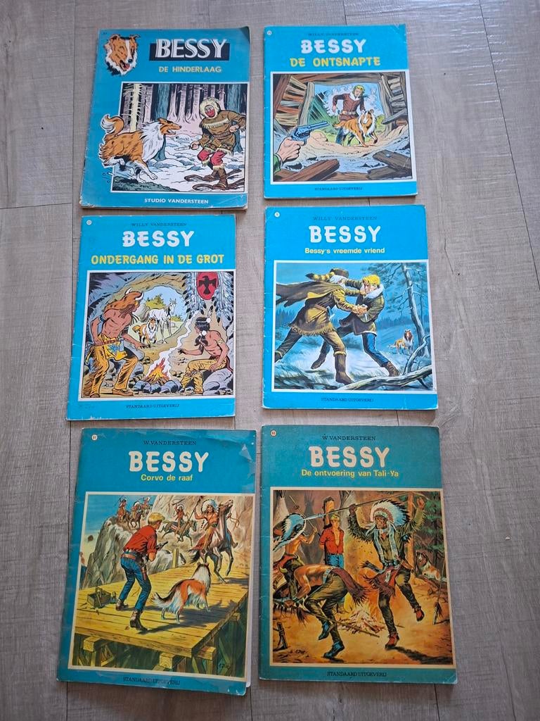 Bessy stripboeken - 6 delen van Willy Vandersteen, Meerdere stripboeken, Ophalen of Verzenden, Gelezen, Willy Vandersteen