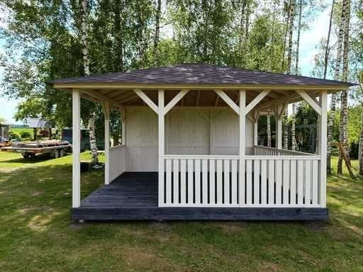 Omdat ik met mijn gezin ga verhuizen 4x4,5m, Tuin en Terras, Ophalen of Verzenden, Nieuw, Tuinpaviljoen
