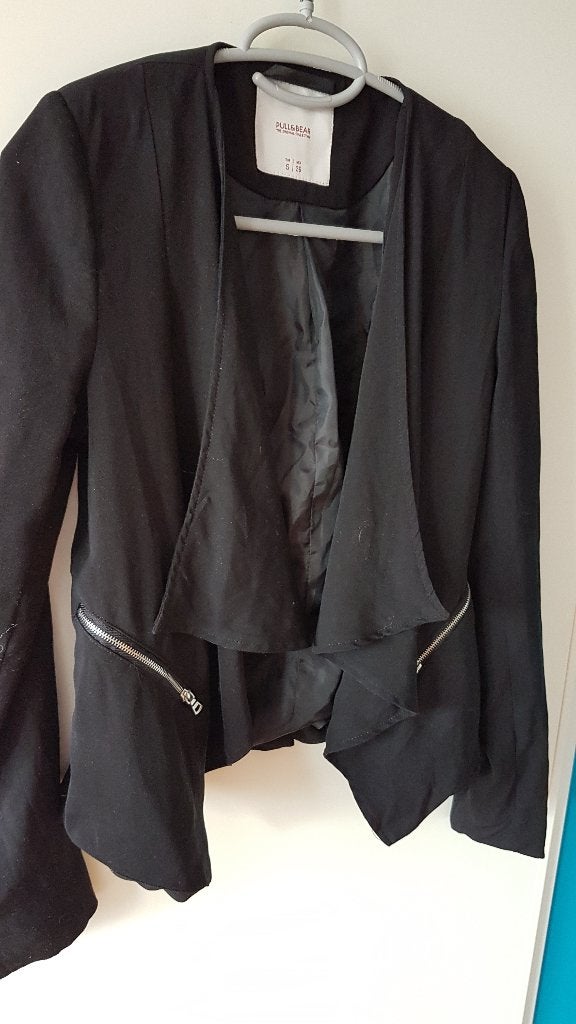 zwart jasje, Pull & Bear, maat S, Kleding | Dames, Ophalen, Gedragen, Zwart
