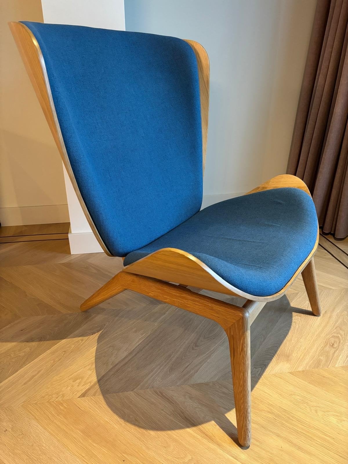 Umage The Wing Reading Chair, Blauw, Ophalen of Verzenden, Zo goed als nieuw, Eén