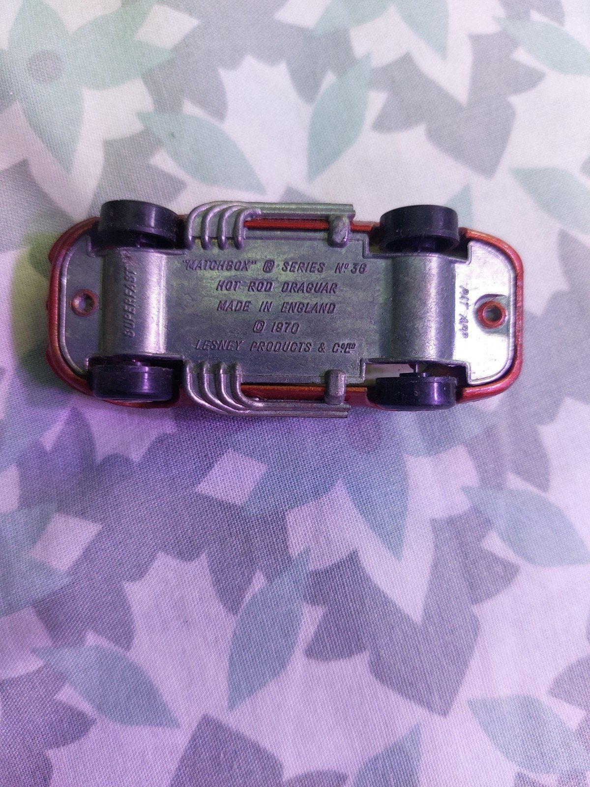 Matchbox Superfast No. 36 Hot Rod Draguar 1970, Ophalen of Verzenden, Gebruikt