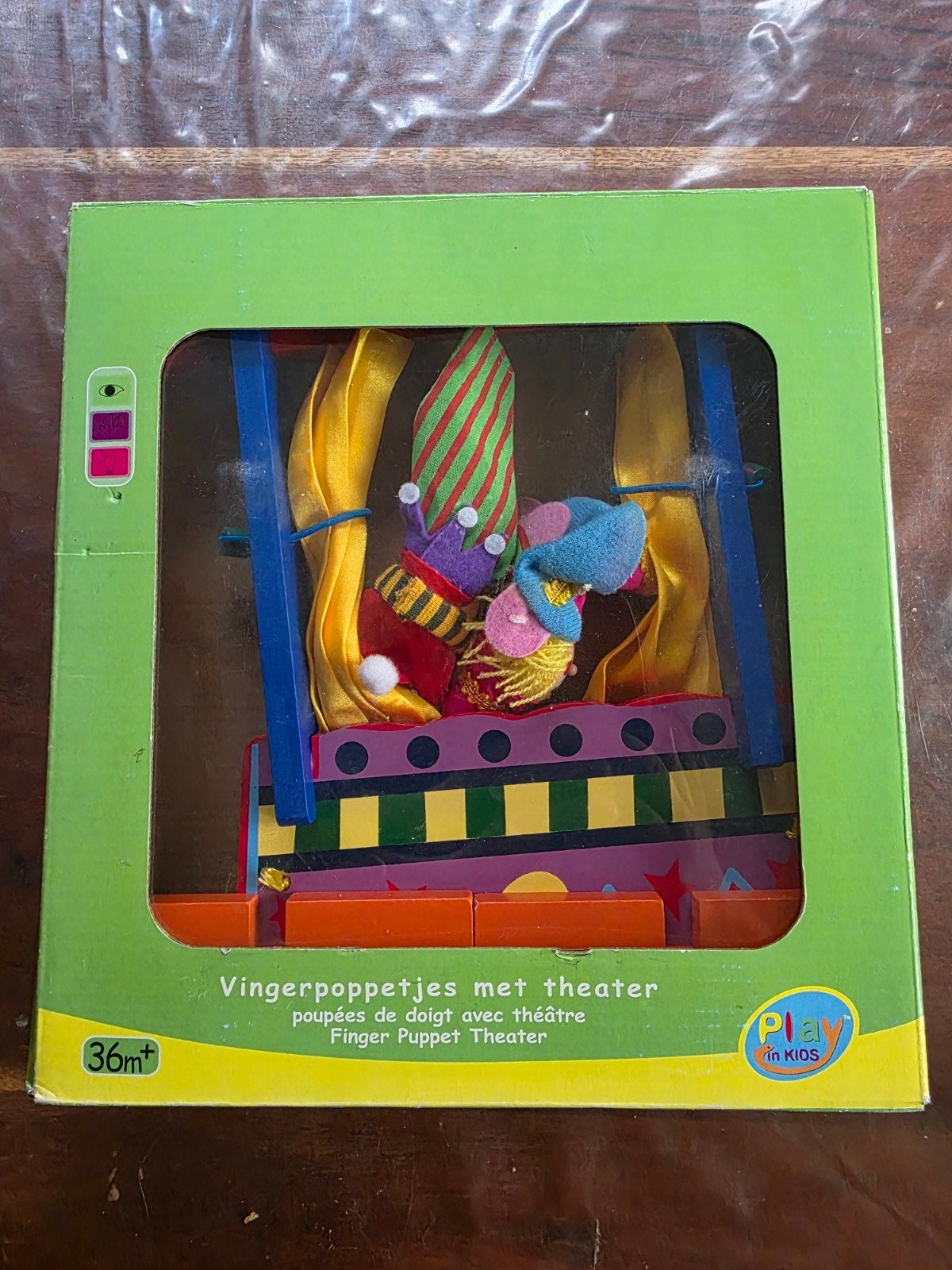 Houten vingerpoppetjes met theater, Kinderen en Baby's, Ophalen, Nieuw, Overige typen