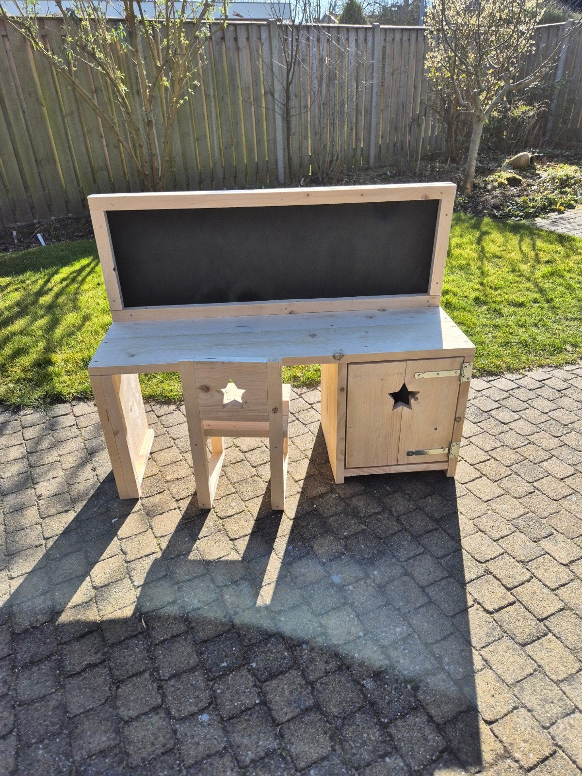 kinderbureau krijtbord steigerhout, Ophalen, Tafel(s)