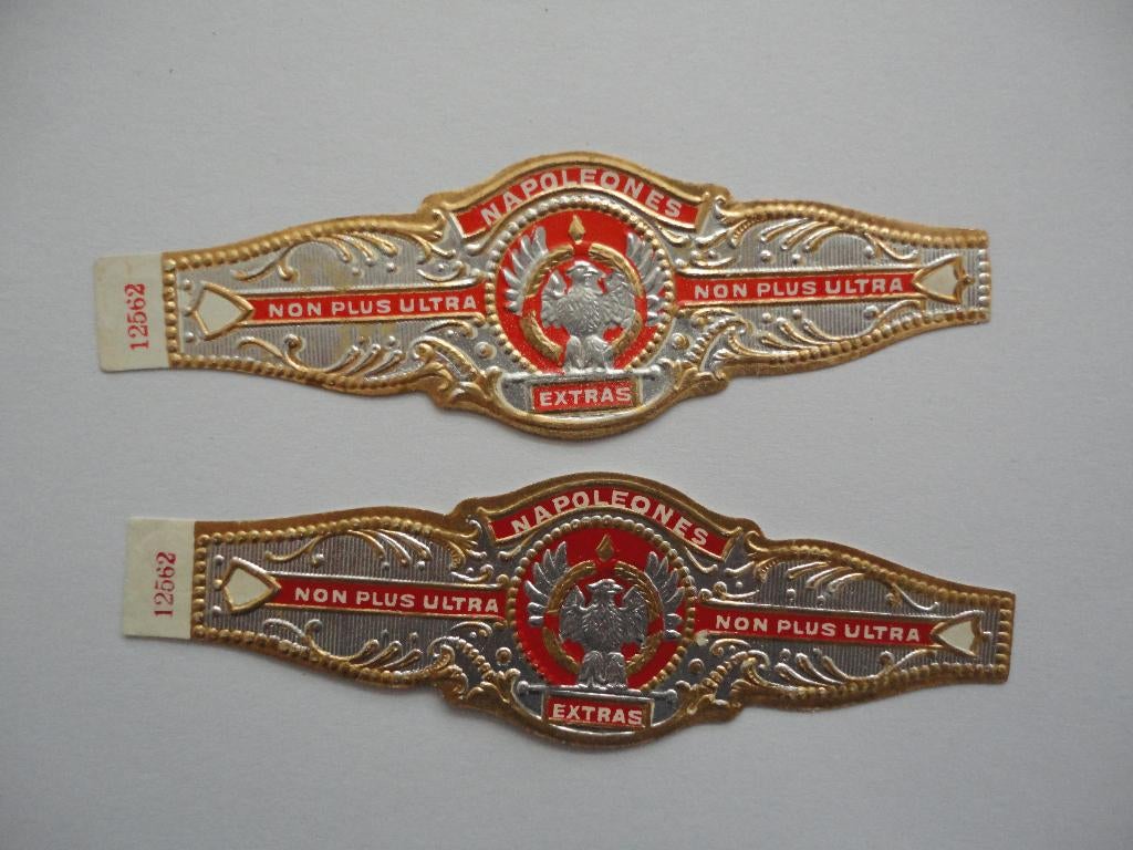 sigarenbandjes 89= 2st= 12562, Ophalen of Verzenden, Gebruikt, Sigarenbandjes