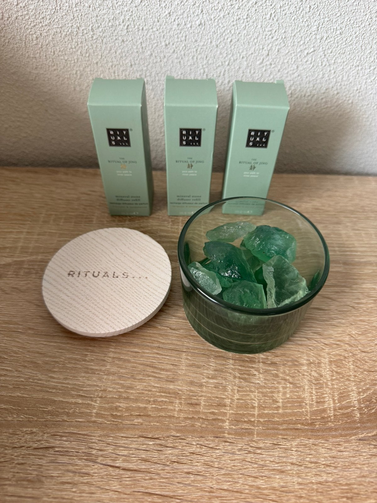 THE RITUAL OF JING Mineral Stone Diffuser + 3 Refill flesjes, Ophalen of Verzenden, Nieuw