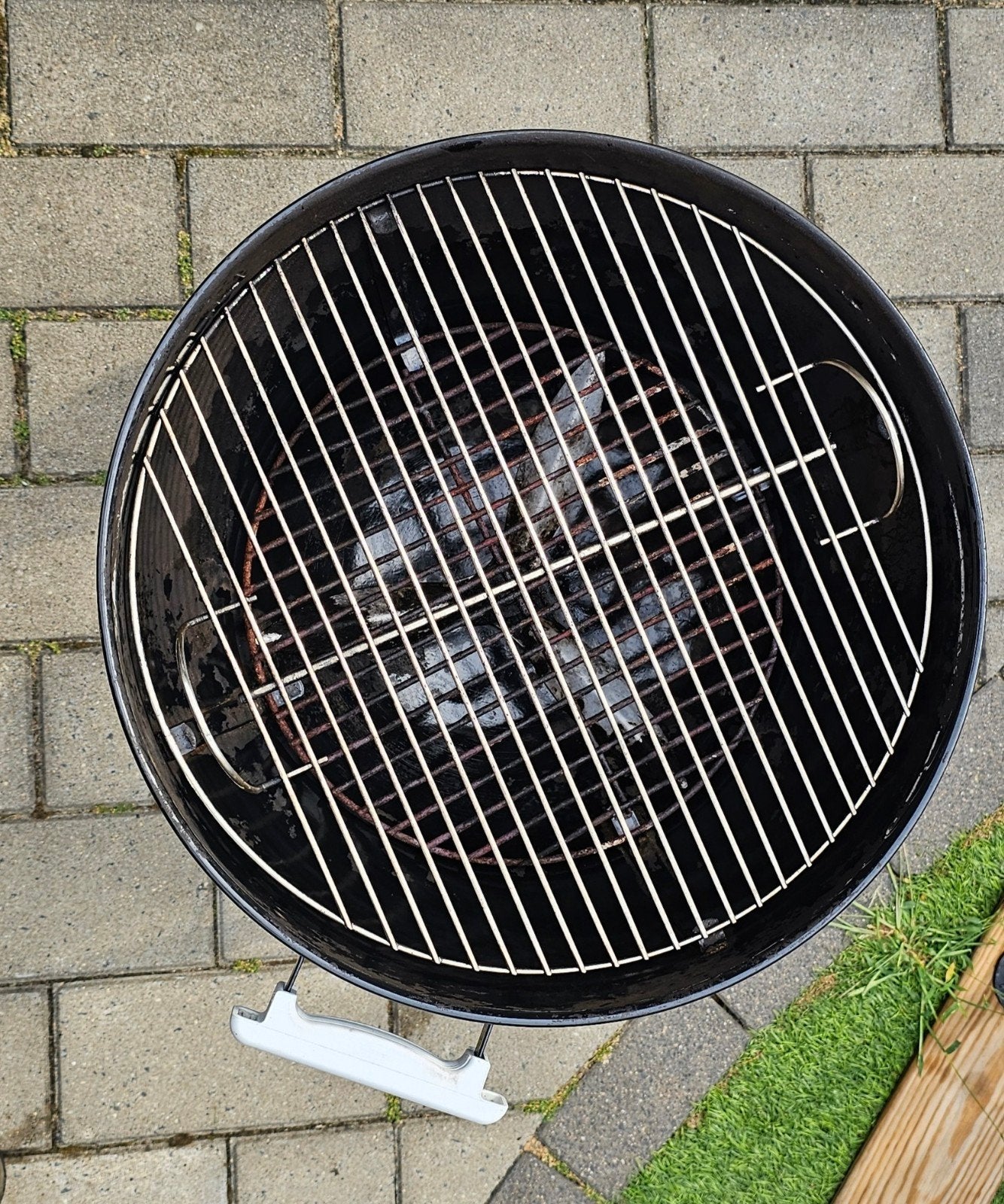 weber Compact Kettle 47cm onetouch met hoes, Ophalen, Gebruikt