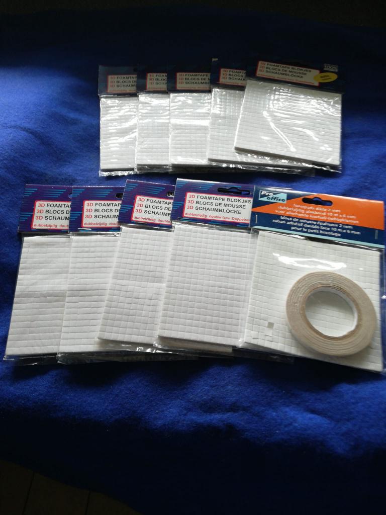 foamblokjes 3d 10 pakjes, Ophalen, Overige onderwerpen