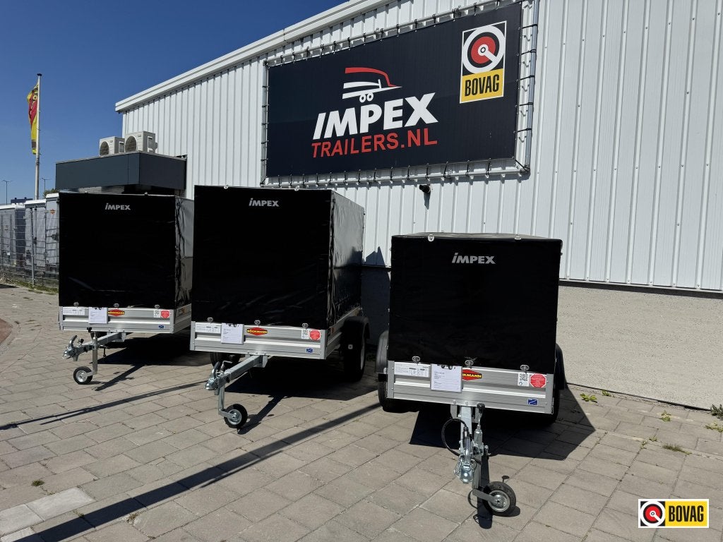 Bij Impex diverse Bockmann enkelas ongeremd met huif nieuw !, Nieuw