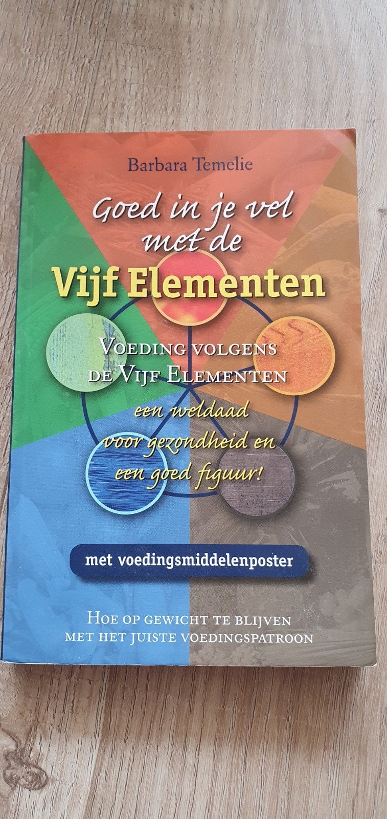 Goed in je vel met de Vijf Elementen - Voeding, Ophalen of Verzenden, Zo goed als nieuw, Dieet en Voeding, Barbara Temelie