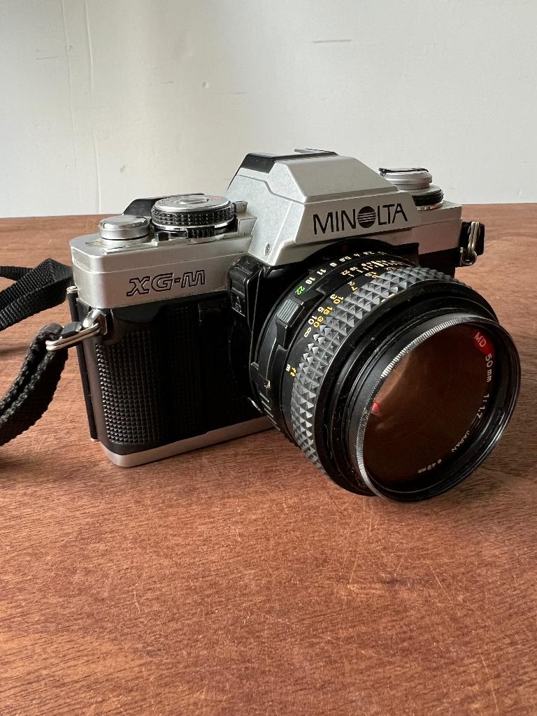 Minolta XG-M, Ophalen of Verzenden, Gebruikt, Spiegelreflex, Minolta