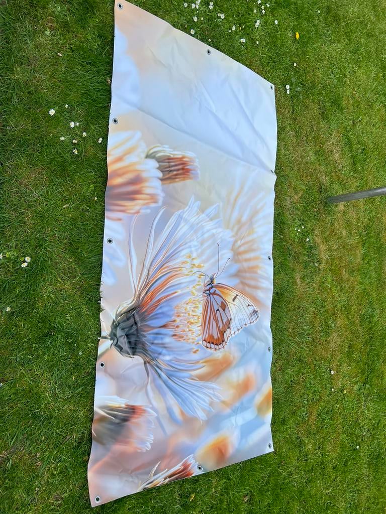 Tuinposter xxl showmodel €10,/ afhaal, Tuin en Terras, Tuinwanddecoratie, Ophalen, Zo goed als nieuw