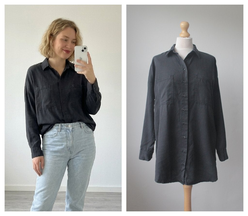 Alix the label - stoere zwarte blouse - maat XS / S, Alix the label, Verzenden, Zwart, Maat 34 (XS) of kleiner