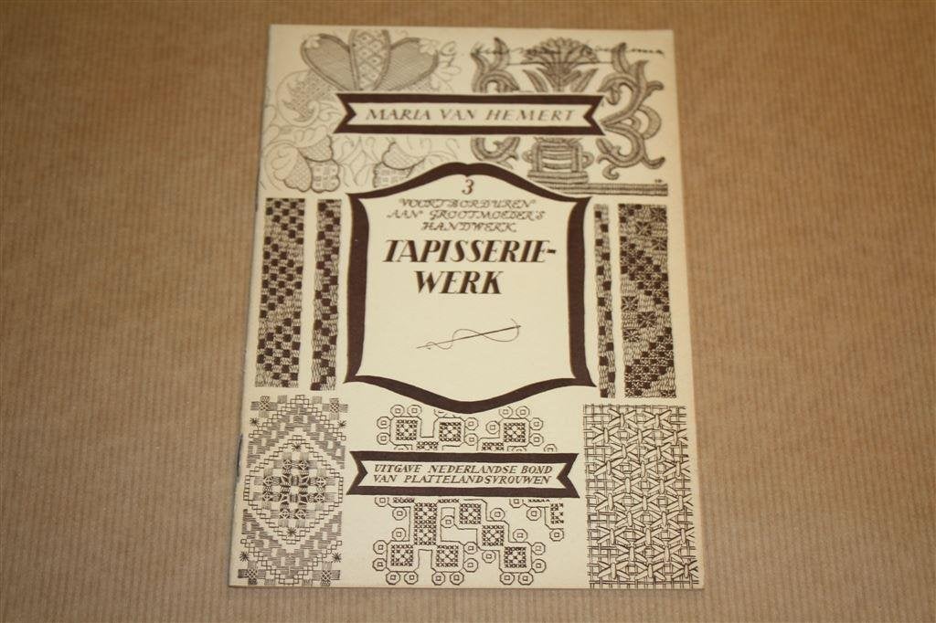 Handleiding Tapisseriewerk - Plattelandsvrouwen - 1951 !!, Ophalen of Verzenden, Zo goed als nieuw