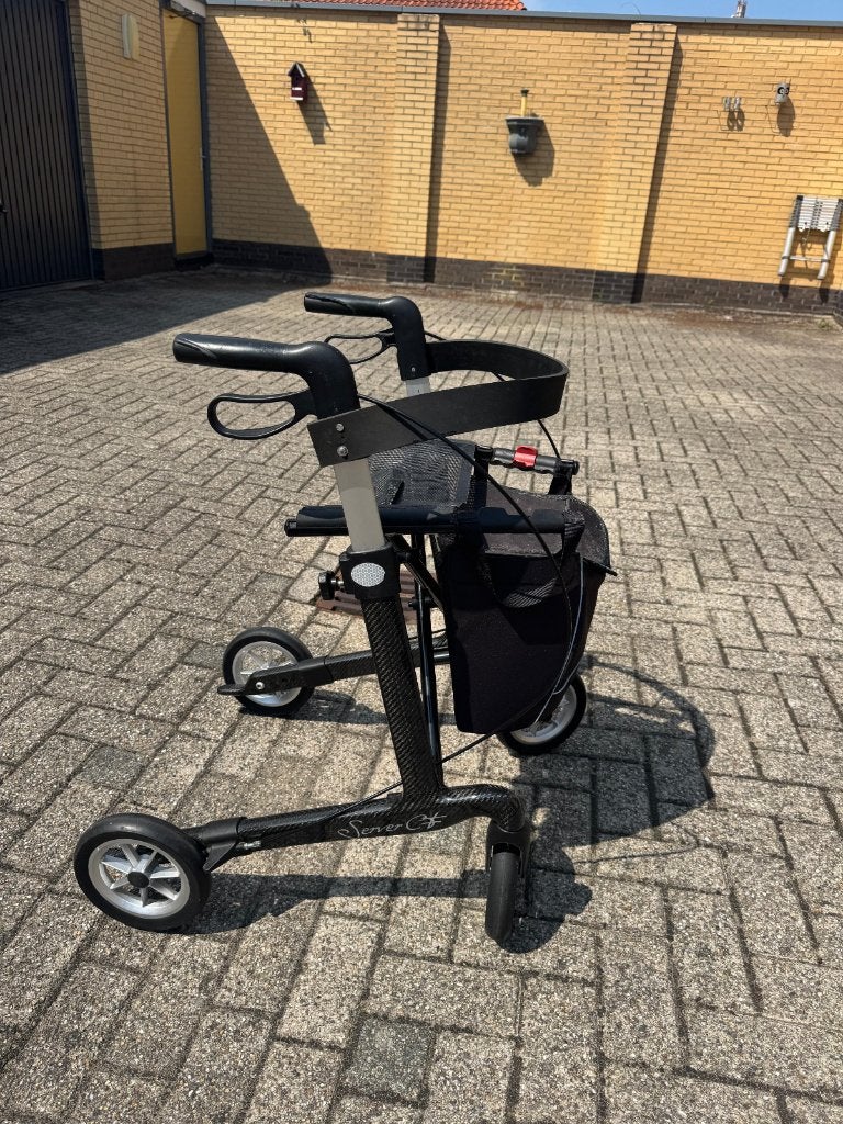 ALS NIEUW! Server Carbon Fiber rollator, Diversen, Rollators, Ophalen, Opvouwbaar, Zo goed als nieuw