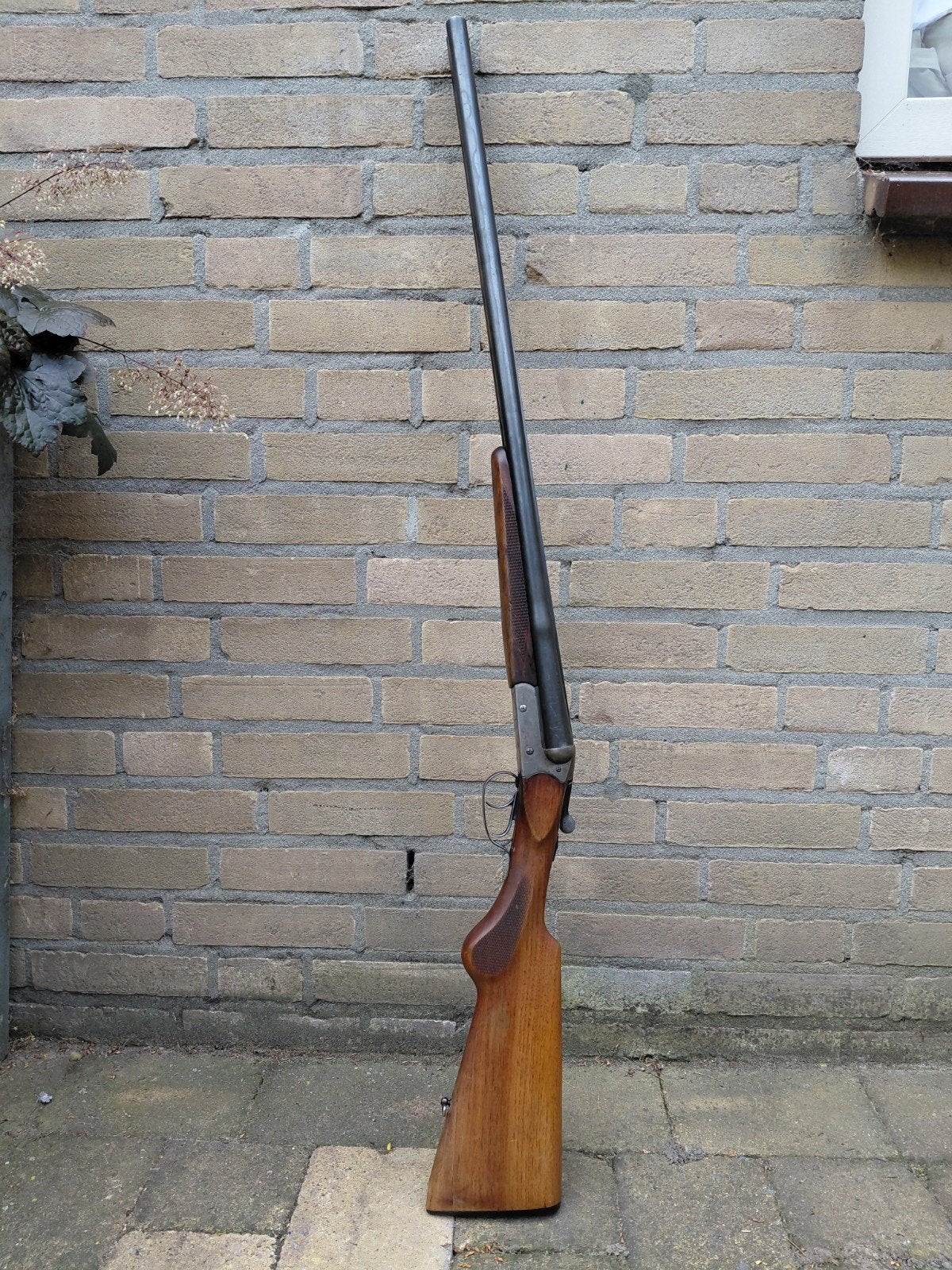 Onklaar dubbelloops jachtgeweer - decoratie/verzameling, Ophalen, Landmacht