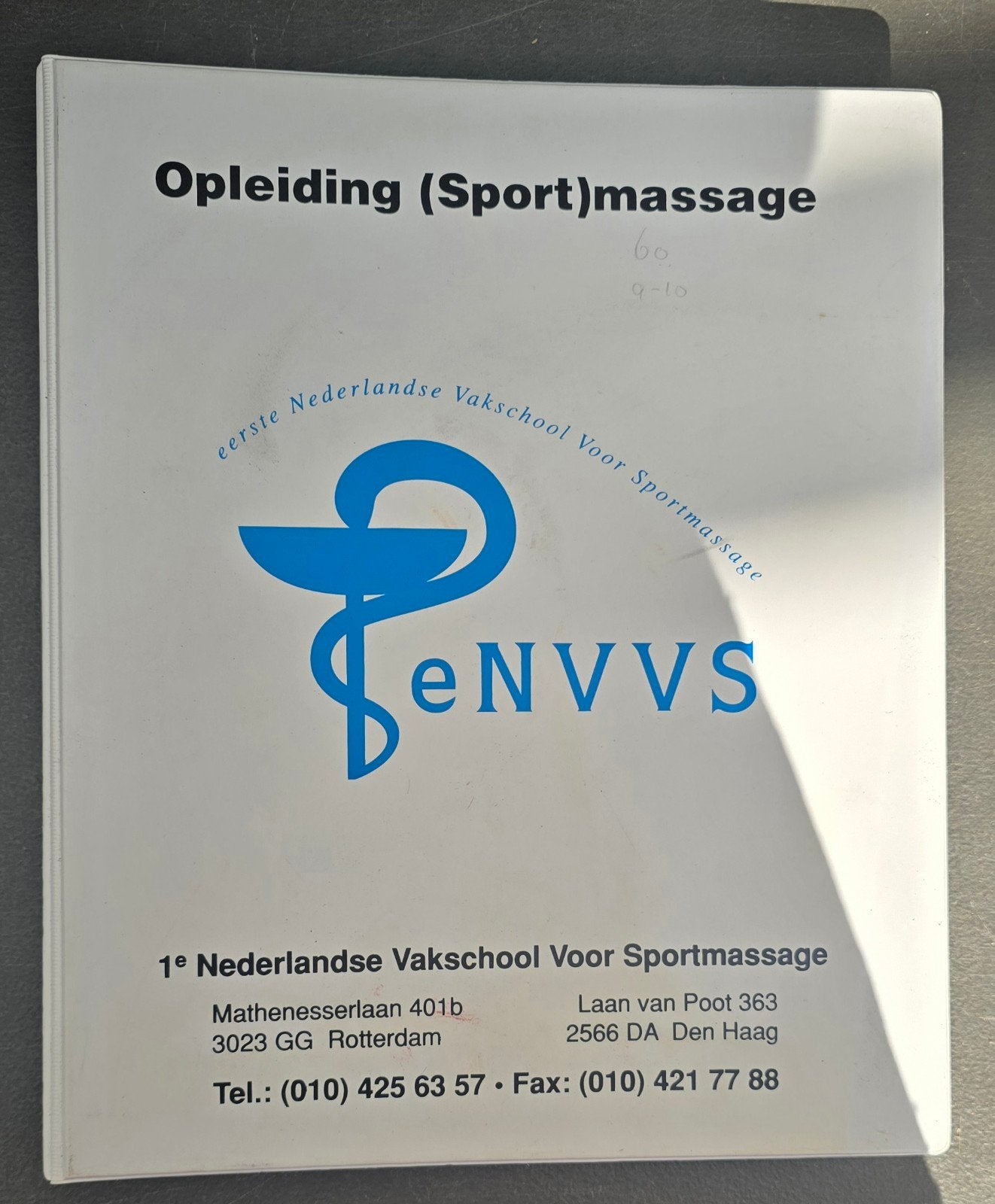 Opleiding (Sport)massage - Cursistenmap, Ophalen, Jelle Koote, Ad Scheepbouwer, Robert Roks, Zo goed als nieuw, MBO