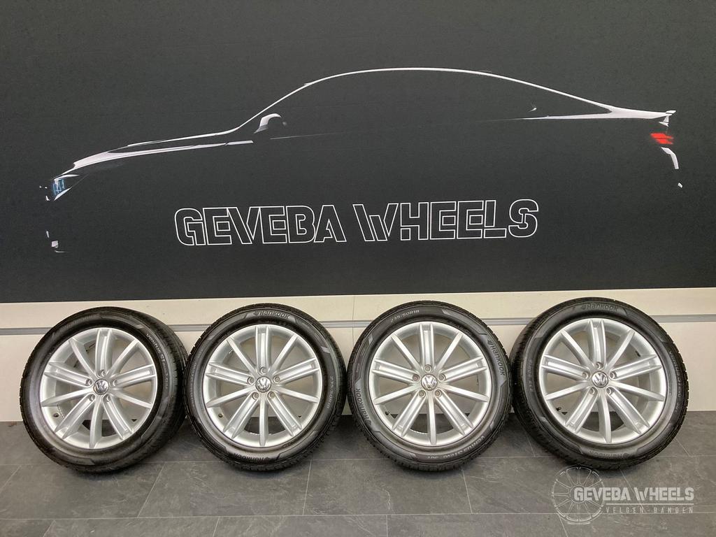 18” originele Volkswagen Tiguan 5N0 velgen + banden 5x112, Auto-onderdelen, Banden en Velgen, 18 inch, Gebruikt, -, -