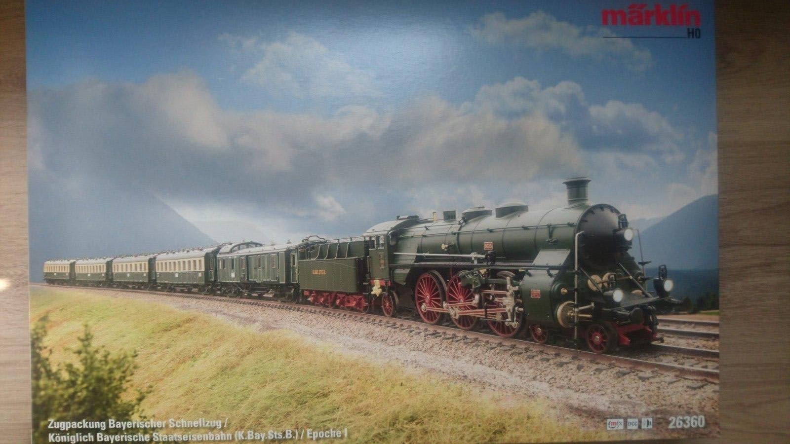 Marklin - Treinset (K.Bay.Sts.B.) MfxPLUS+Geluid+Rook 26360, Ophalen, Wisselstroom, Treinset, Zo goed als nieuw