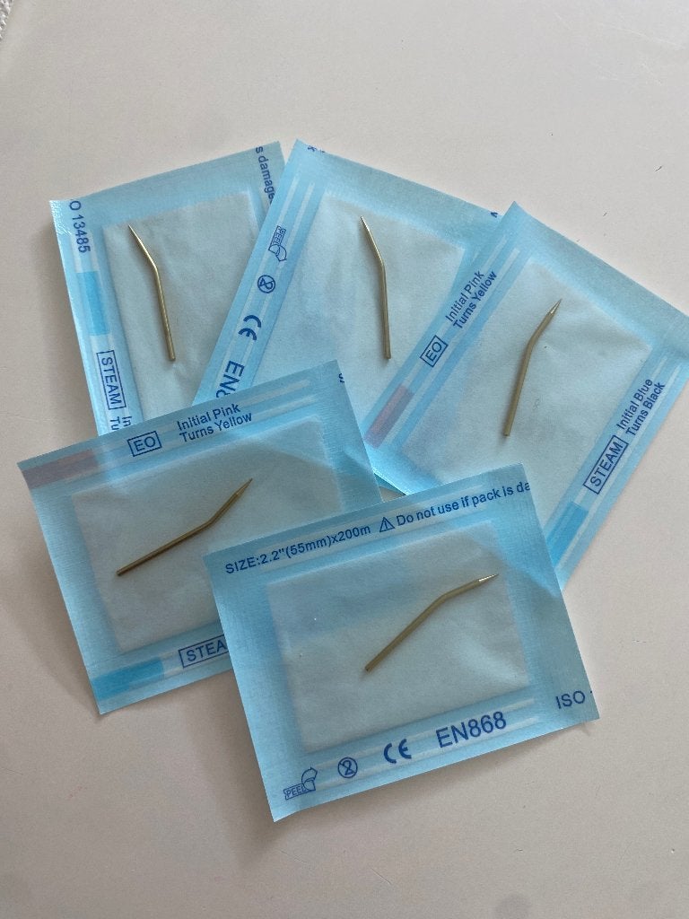 Gebogen koperen naalden naald fibroblast per 5 stuks, Ophalen of Verzenden, Nieuw, Meerdere media, Persoonlijke verzorging