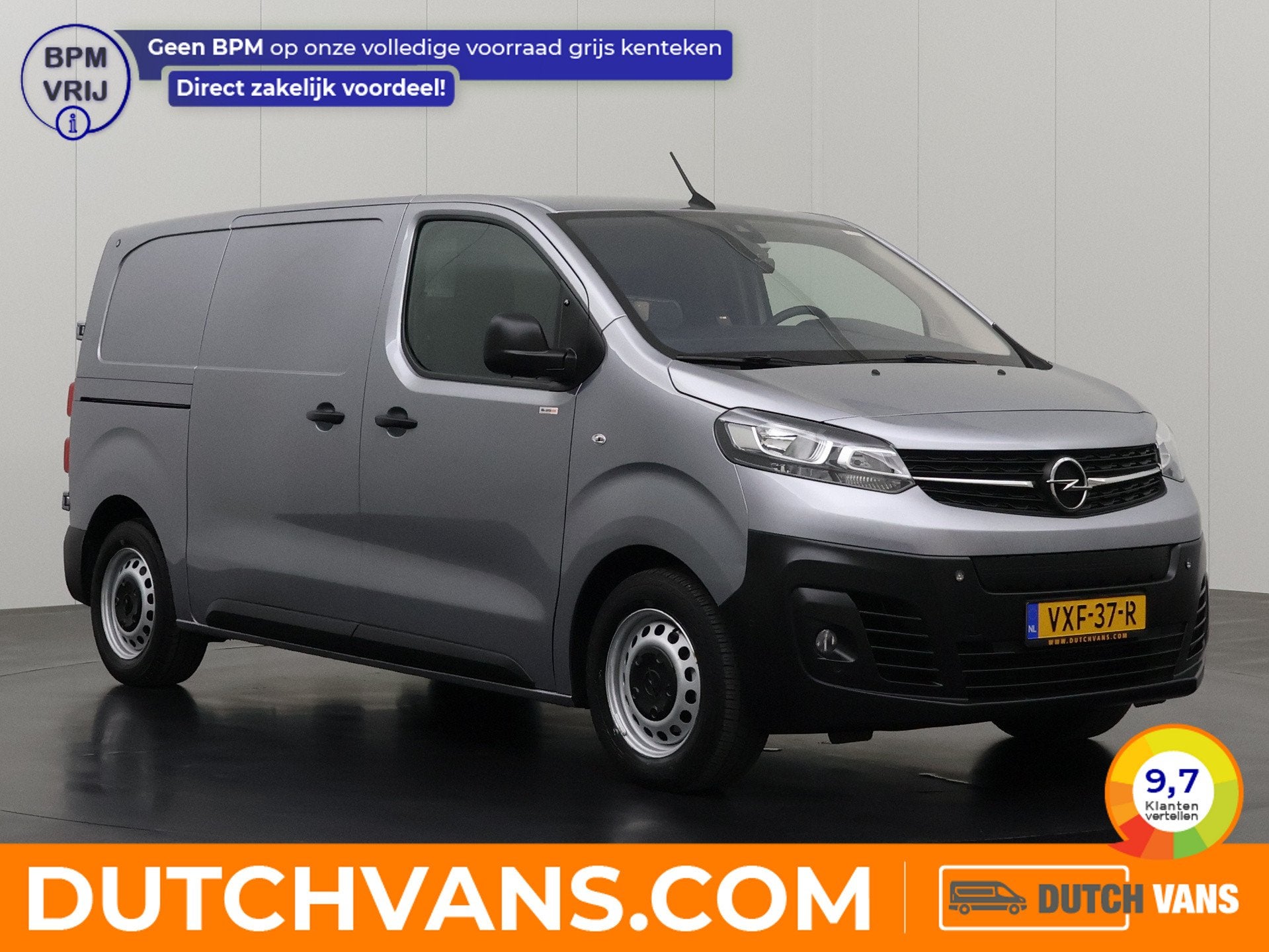Opel Vivaro Lang 75 kWh | Elektrisch | Navigatie | Camera |, Auto's, Dealer onderhouden, Gebruikt, Zwart, Multifunctioneel stuurwiel