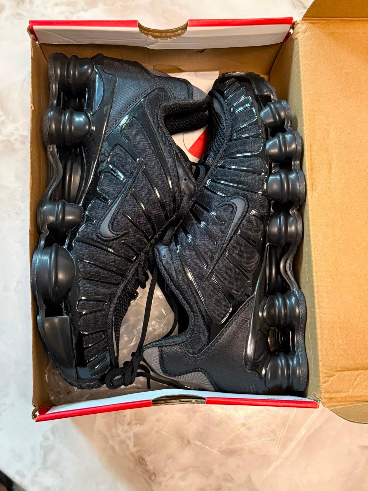 Nike Shox TL Sneakers Zwart - Maat 42, Zwart, Nieuw, Ophalen of Verzenden, Sneakers of Gympen