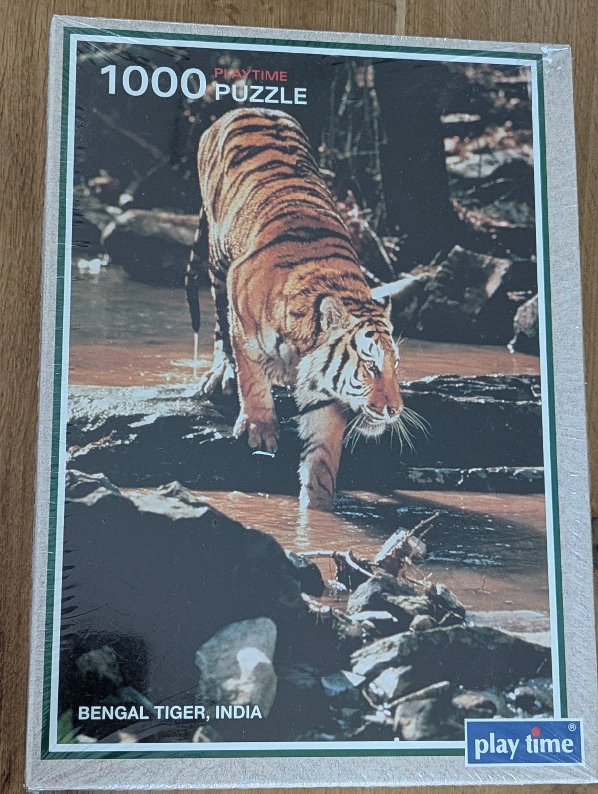 Bengaalse tijger puzzel 1000 stukjes - Nieuw in verpakking, Ophalen of Verzenden, 500 t/m 1500 stukjes, Zo goed als nieuw, Legpuzzel