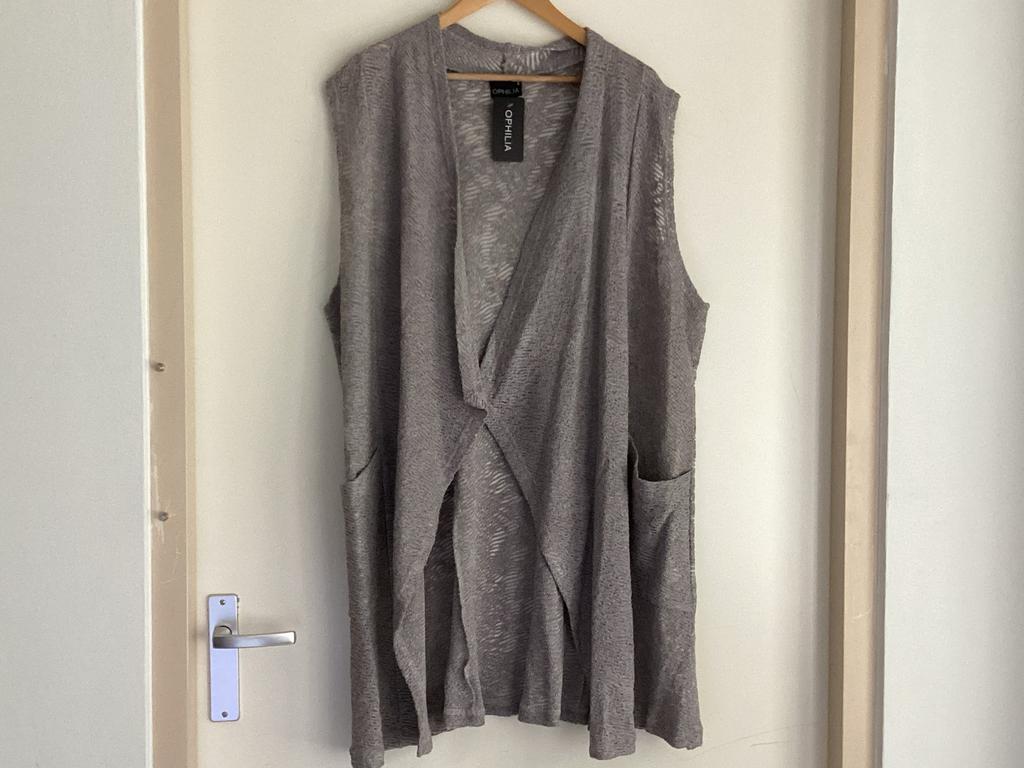 Ophilia Cardigan Grijs Maat 5 (52/54), Ophalen of Verzenden, Nieuw, Grijs, Trui of Vest