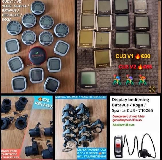Display Trelock CU2 ,V1&V2 / CU3 , V1&V2 Batavus/Sparta/Koga, Ophalen of Verzenden, Waterdicht, Zo goed als nieuw