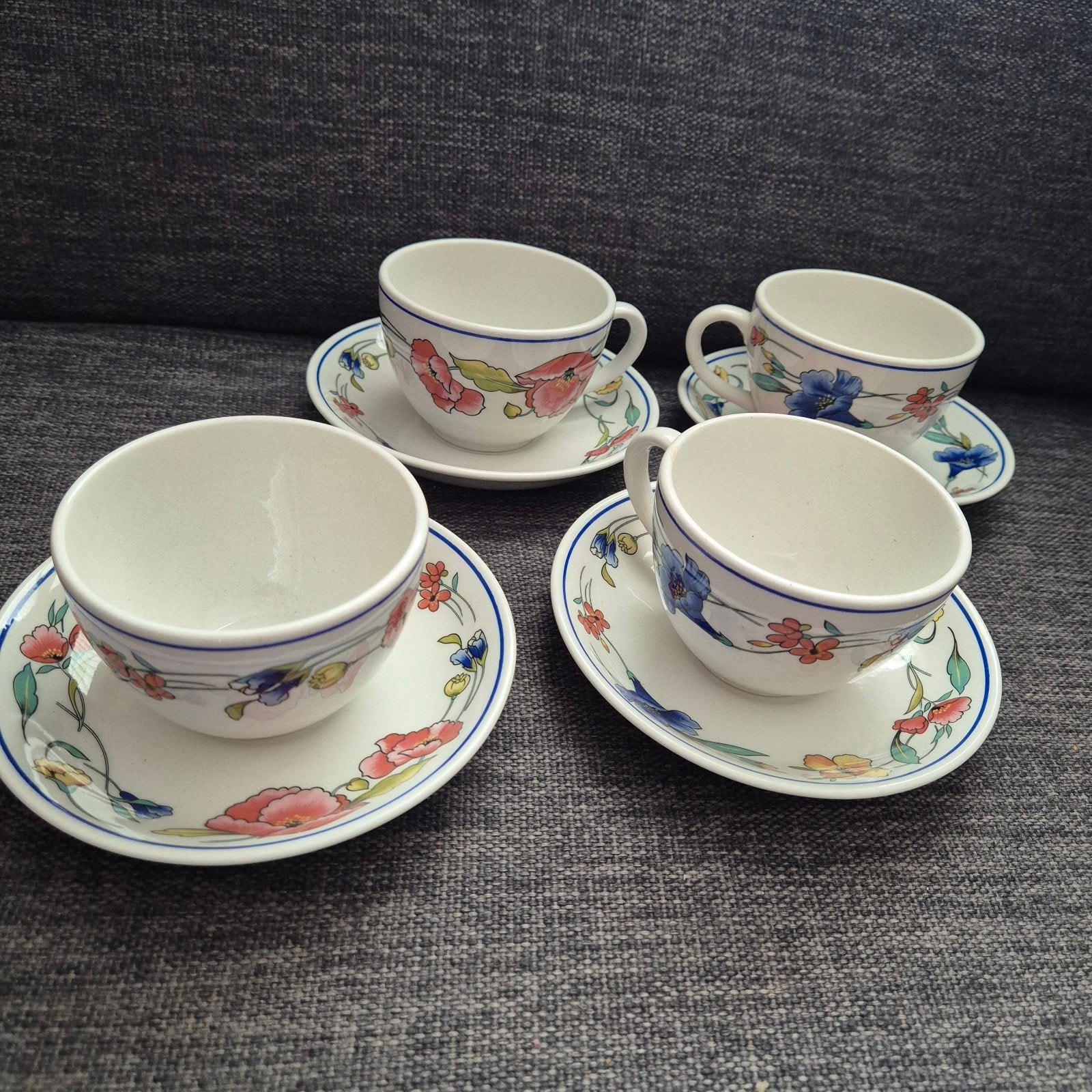 Wood & Sons Alpine Meadow Kop en Schotel Set, Overige merken, Keramiek, Landelijk/Boerenbont, Ophalen of Verzenden