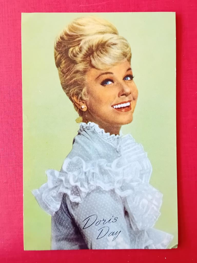 Ansichtkaart Doris Day, Verzamelen, Ophalen of Verzenden, Foto of Kaart