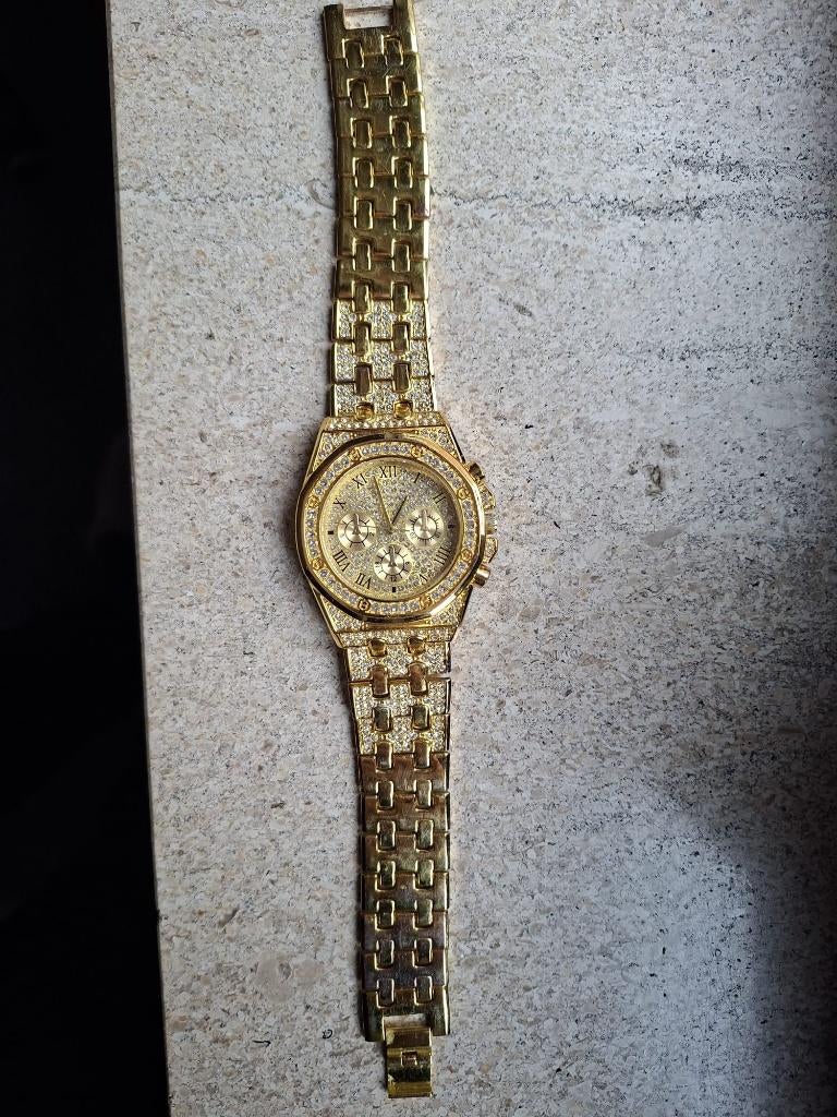 Mooi goud horloge, Onbekend, Geel, Ophalen of Verzenden, Zo goed als nieuw