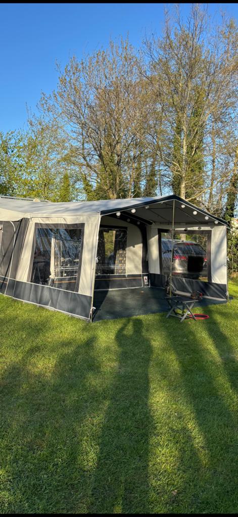 Obelink Rhodos voortentluifel met Dorema wanden Maat 9, Caravans en Kamperen, Tenten, Ophalen of Verzenden, Zo goed als nieuw