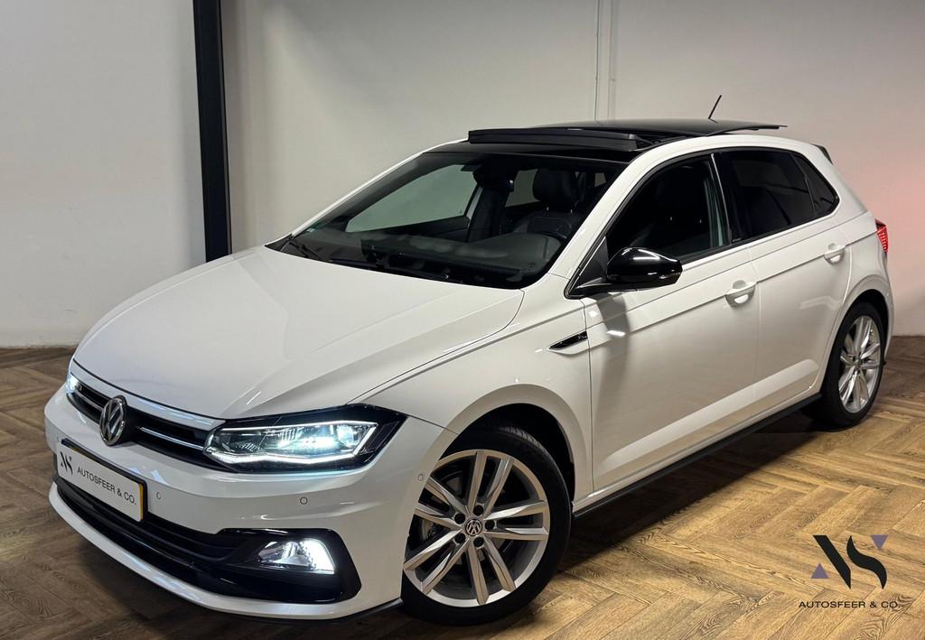 Volkswagen Polo 1.6 TDI R-Line PANO KEYLESS CAM CARPLAY, 1203 kg, Gebruikt, Zwart, Leder en Stof