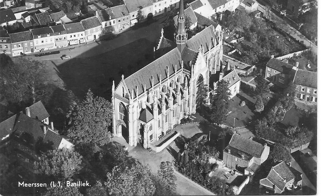 Meerssen Basiliek., Ophalen of Verzenden, 1940 tot 1960, Gelopen, Limburg
