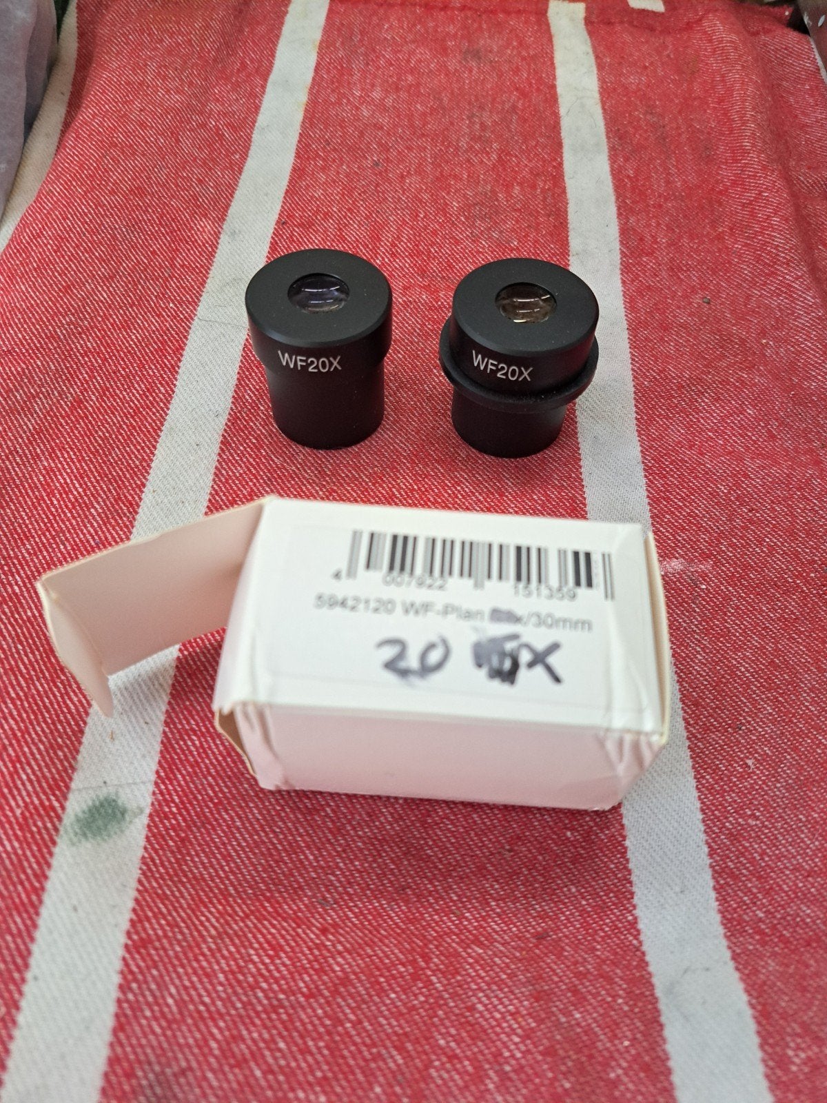 WF20X Oculair voor microscoop - 2 stuks, Ophalen of Verzenden, Nieuw, 1000x of meer, Onderdelen of Toebehoren