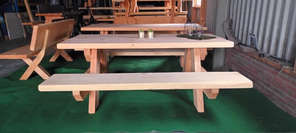 Picknicktafels, Ophalen of Verzenden, Nieuw, Rechthoekig, Hout