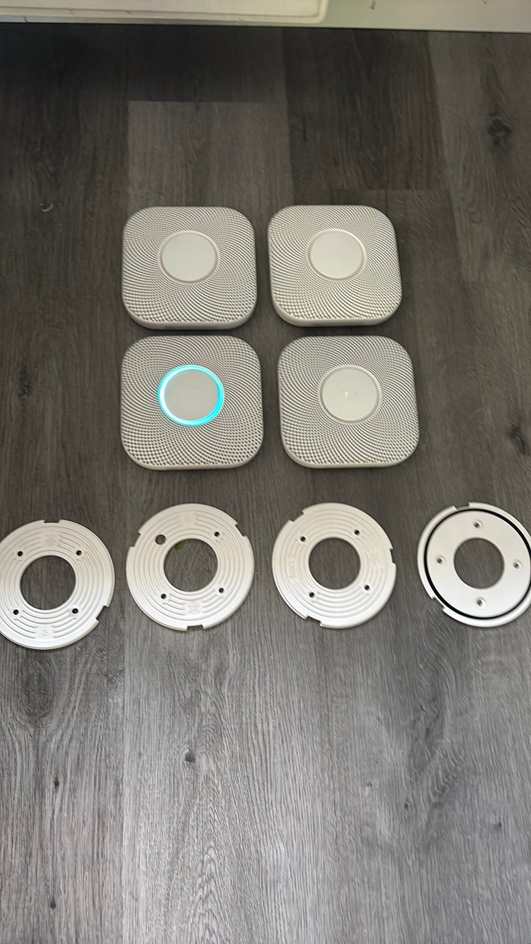 Google nest protect v2 rookmelder, Ophalen of Verzenden, Zo goed als nieuw, Detector, Sensor of Melder, Rook