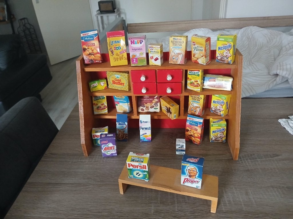 Winkeltje met mini's boodschappen vintage, Albert Heijn, Ophalen of Verzenden