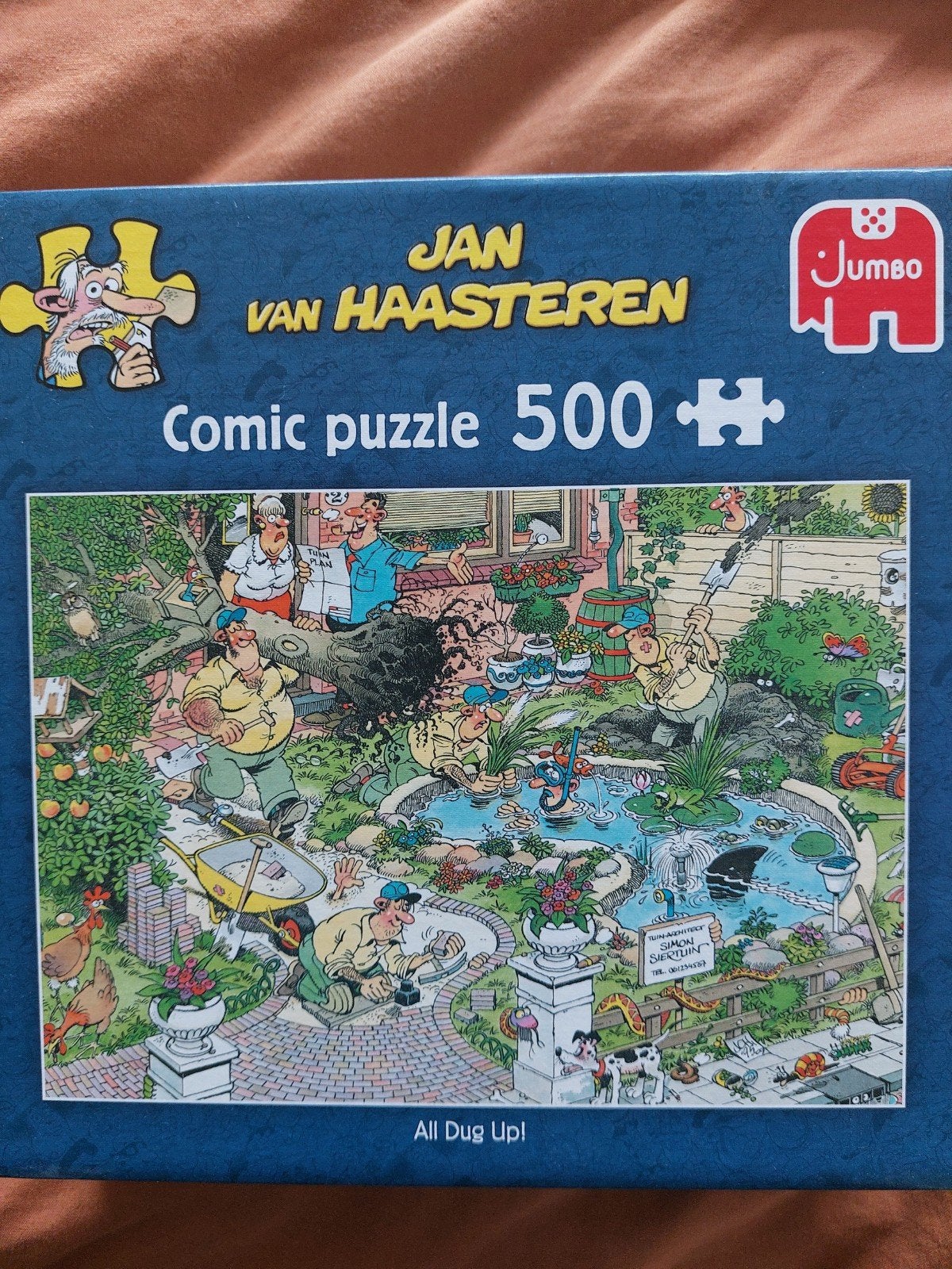 Jan van Haasteren Comic Puzzel 500 stukjes - All Dug Up!, Ophalen of Verzenden, 500 t/m 1500 stukjes, Zo goed als nieuw, Legpuzzel