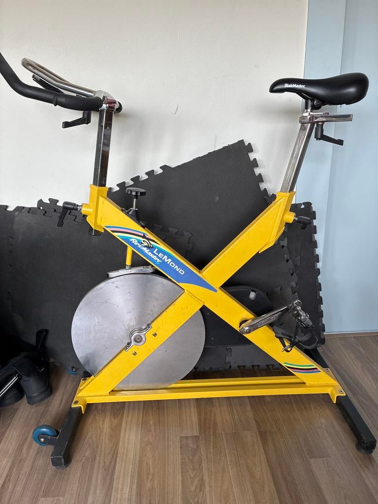 Greg Lemond RevMaster Spinningfiets - Geel, Sport en Fitness, Ophalen, Gebruikt, Spinningfiets, Metaal
